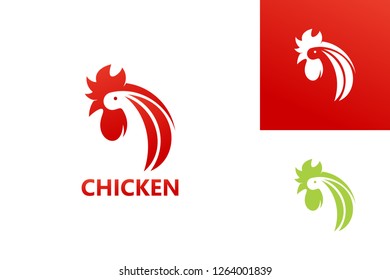 Chicken Logo Template Design Vector, Emblem, Design Concept, Creative Symbol, Icon