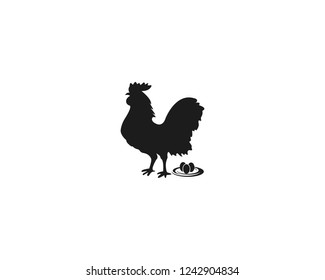 chicken logo template  icon