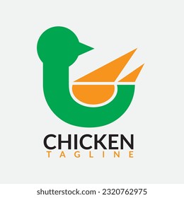 Chicken Logo Template suitable for food logo.