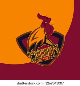 chicken logo vector