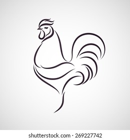 Chicken logo vector