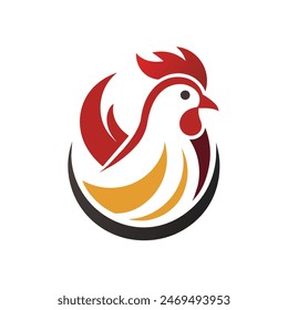 Ilustración de Arte vectorial con logotipo de pollo con un logotipo de Grouse