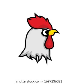 Chicken Logo Vector Design for your chicken restaurant, or any other chicken products, cartoon style, strong design