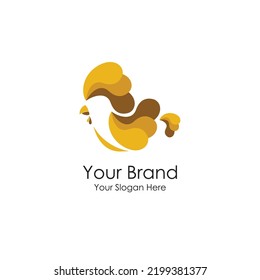 chicken logo vector for food retaurant or farm business logo