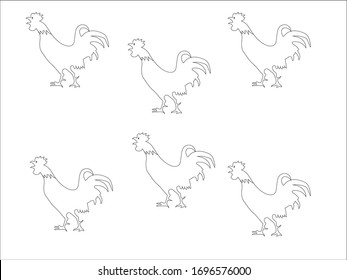 chicken logo vector illustration design.