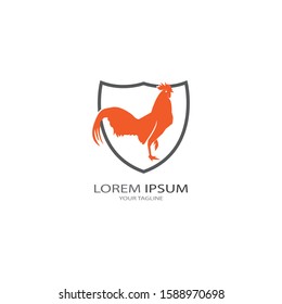 Chicken logo vector illustration template