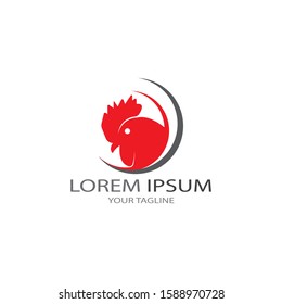 Chicken logo vector illustration template