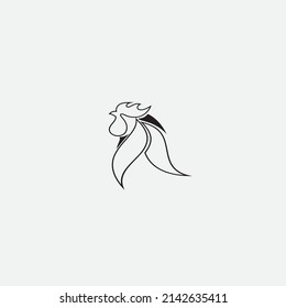  chicken logo vector illustrations design icon logo template