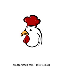 chicken logo vector simple line arts