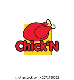 chicken logo vector stock design