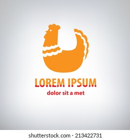 Chicken logo. vector logo, symbol design template. Company logo design.