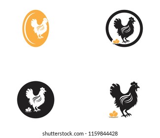 Chicken logo vector template