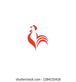 chicken logo vector template