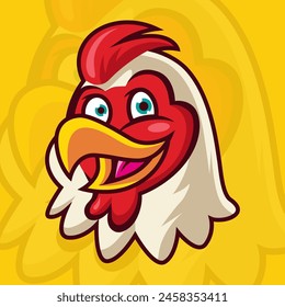 Chicken Mascot for food business. Rooster