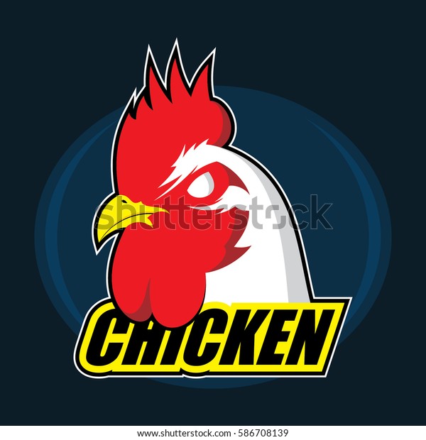 Chicken Mascot Logo Stock Vector (Royalty Free) 586708139 | Shutterstock