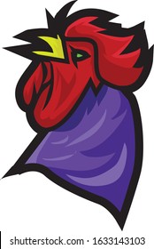 chicken mascot logo esport team vector