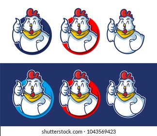 chicken mascot logo for restaurant