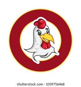 Chicken Mascot Logo Vector