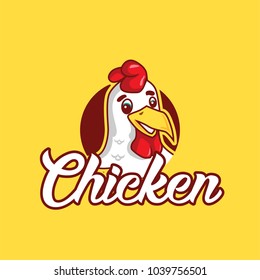 Chicken Mascot Logo Vector
