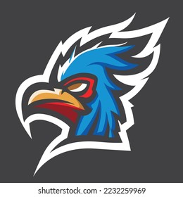 Chicken Mascot Logo, Chicken vector design, Bird esport Logo Design, Chicken Minimal logo, Branding, Creative logo designs, vector illustration, Sports Chicken Vector Gradient Icon, Esports Symbol
