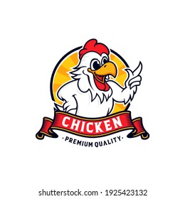 Chicken Mascot Logo Vector Template