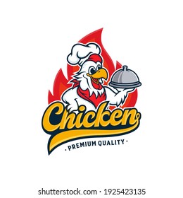 Chicken Mascot Logo Vector Template