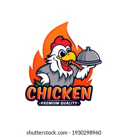 Chicken Mascot Logo Vector Template Stock Vector (Royalty Free ...