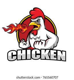 Chicken Mascot Restaurant Logo Vector Stock Vector (Royalty Free ...