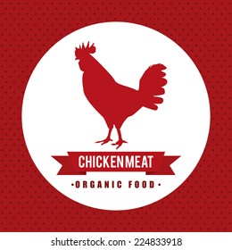 chicken meat graphic design , vector illustration