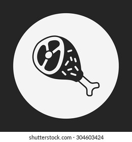 chicken meat icon