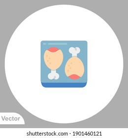Chicken meat icon sign vector,Symbol, logo illustration for web and mobile