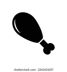 chicken meat icon vector design template in white background