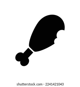 chicken meat icon vector design template in white background