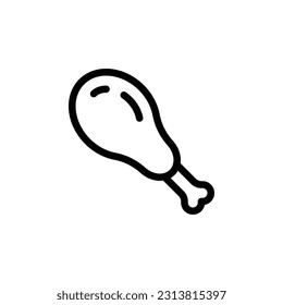 chicken meat icon vector design trendy