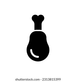 diseño de vectores de icono de carne de pollo