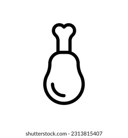 chicken meat icon vector design trendy