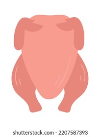 Hühnerfleisch-Ikone. Vektorgrafik
