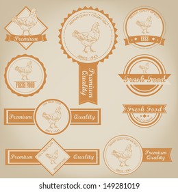 Chicken Meat Label Design