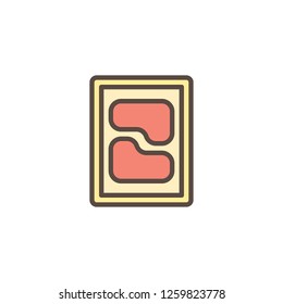 Chicken meat package filled outline icon, line vector sign, linear colorful pictogram isolated on white. Chicken fillet symbol, logo illustration. Pixel perfect vector graphics