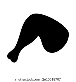 Chicken meat silhouette. Vector image