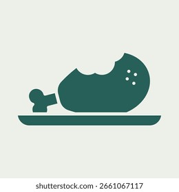 Chicken meat trendy useful vector Illustration design beauteous colorful background.eps