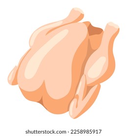 chicken meat vector isolated on white background.