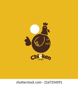 Chicken modern Logo icon design. Vector graphic design template element. Graphic Symbol for Corporate Business Identity. eps10
