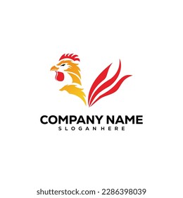 Chicken modern Logo icon design. Vector graphic design template element. Graphic Symbol for Corporate Business Identity
