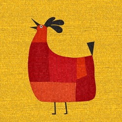 Patchwork Of Tiles With Chicken Art Free Stock Photo - Public Domain ...
