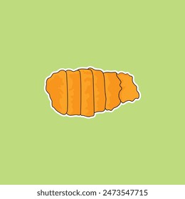 Chicken Nanban or Chicken Katsu Vector Illustration Logo