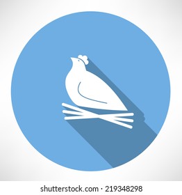 chicken in the nest icon