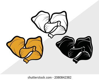 Chicken Nuggets Printable Vector Illustration