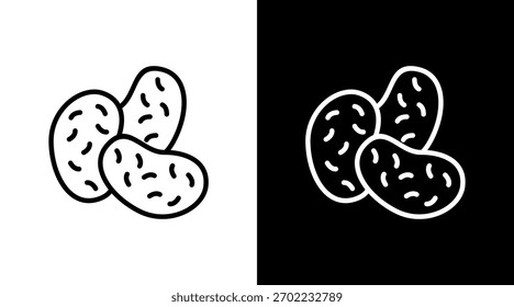 Frango Nuggets Branco Icon Set Design