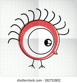 chicken on folded paper